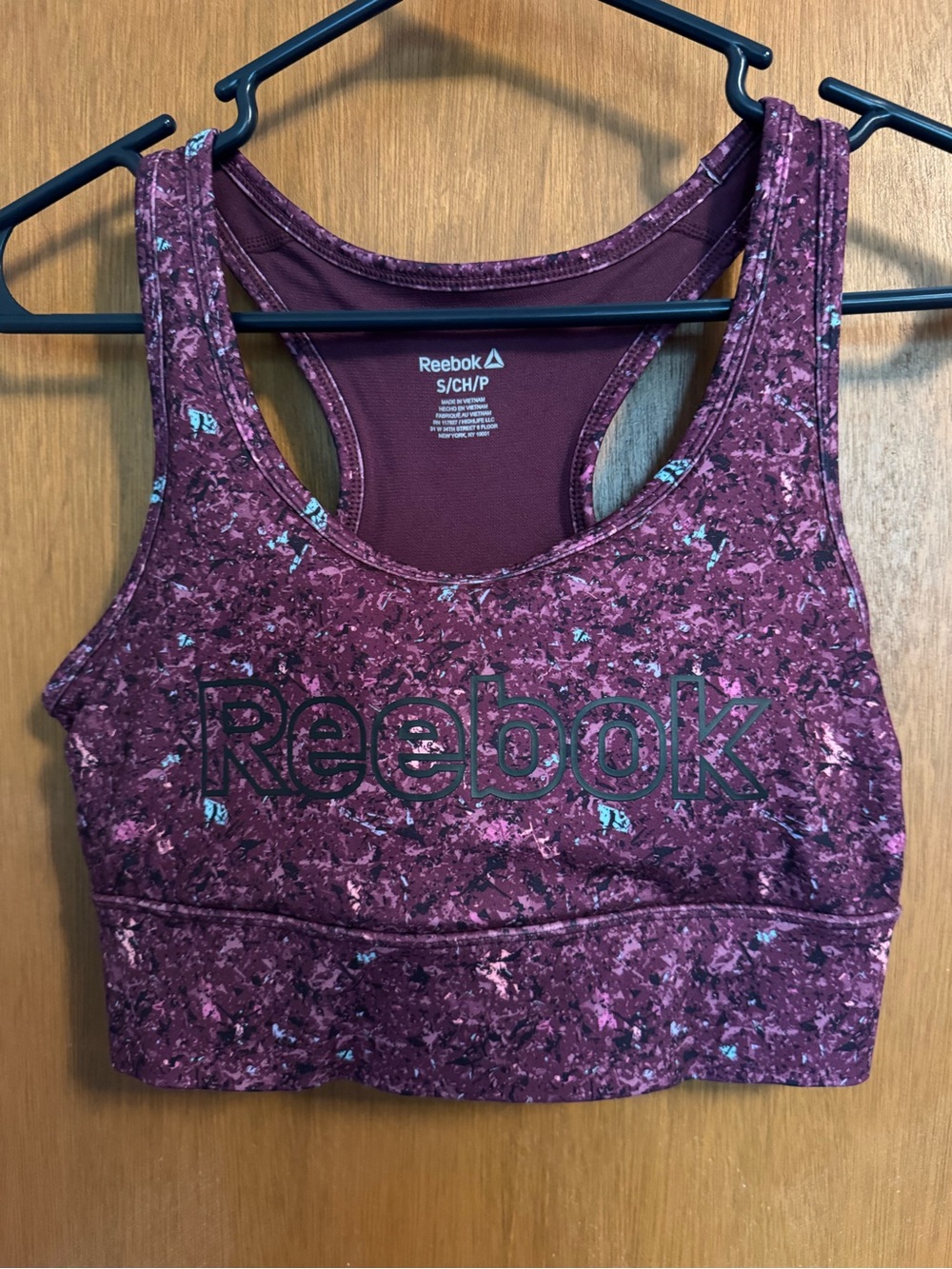 Reebok Women's Renew Longlined Printed Sports Bra - Size Small